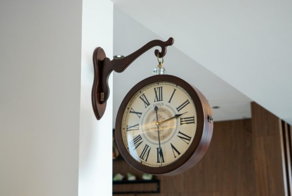 clock representing time and attendance management system